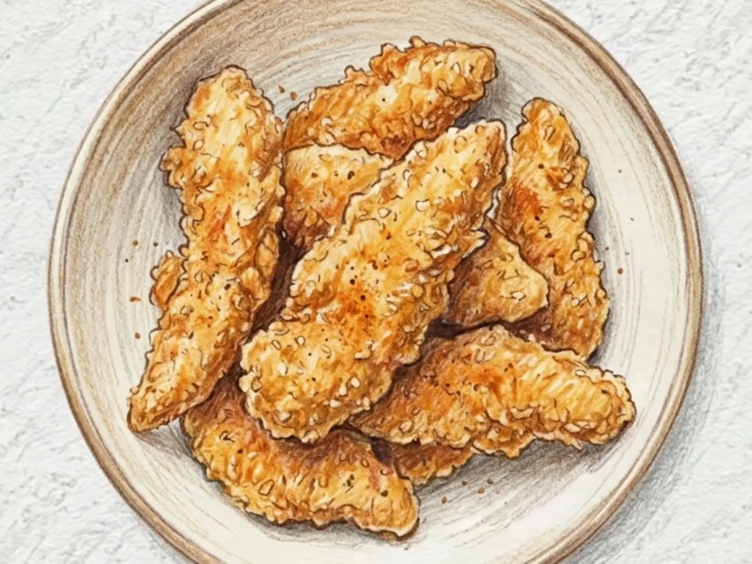 Chicken Tenders (Tiras de Frango Empanadas)