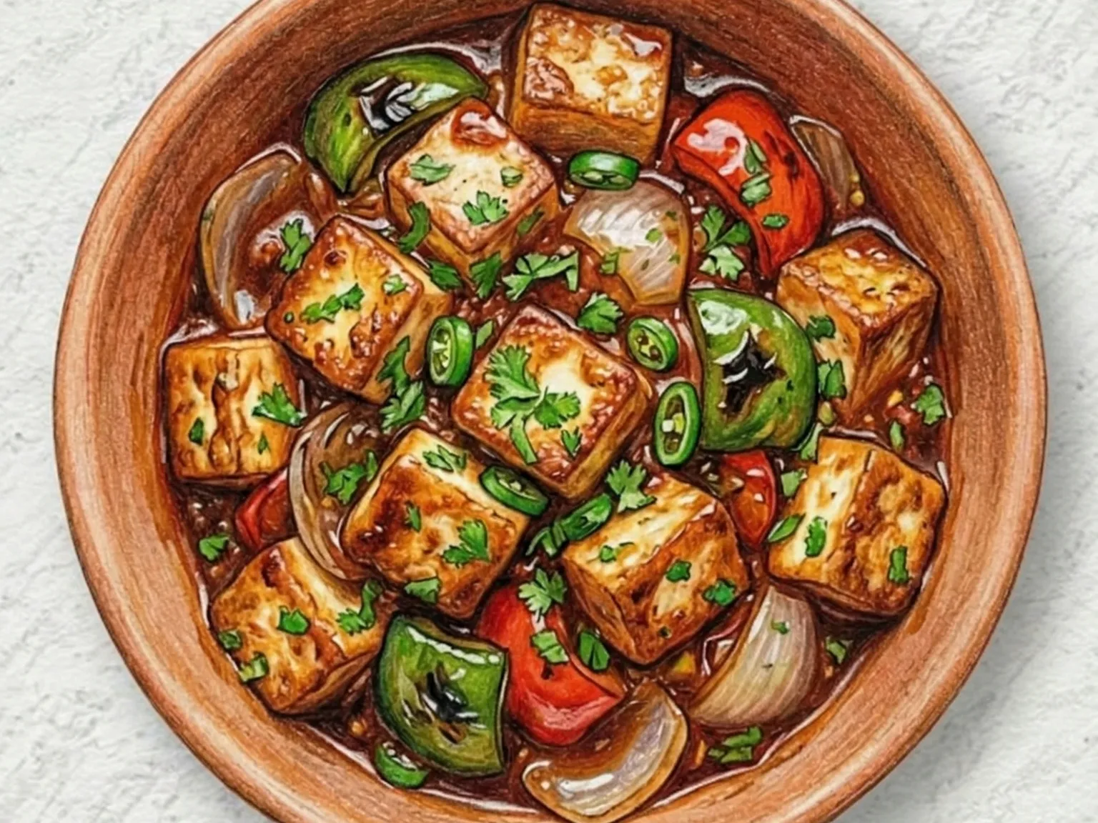 チリパニール（スパイシー揚げチーズ炒め）