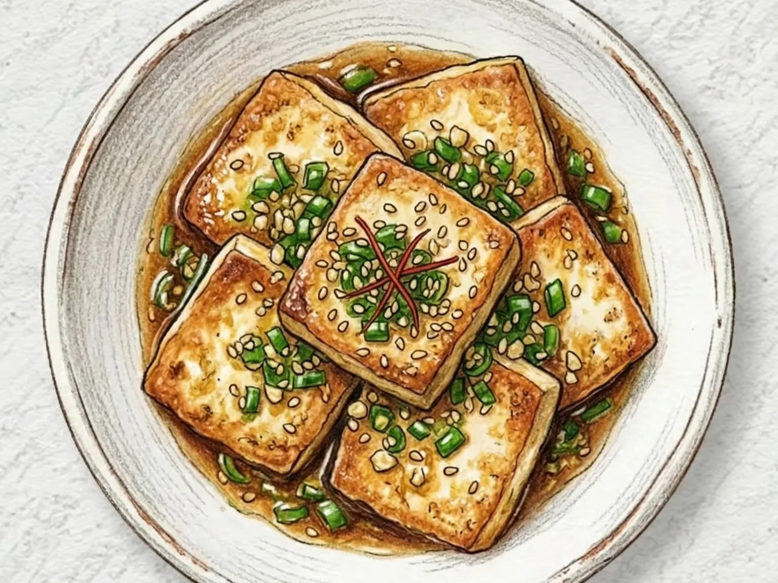 Korean Chili Soy Grilled Tofu