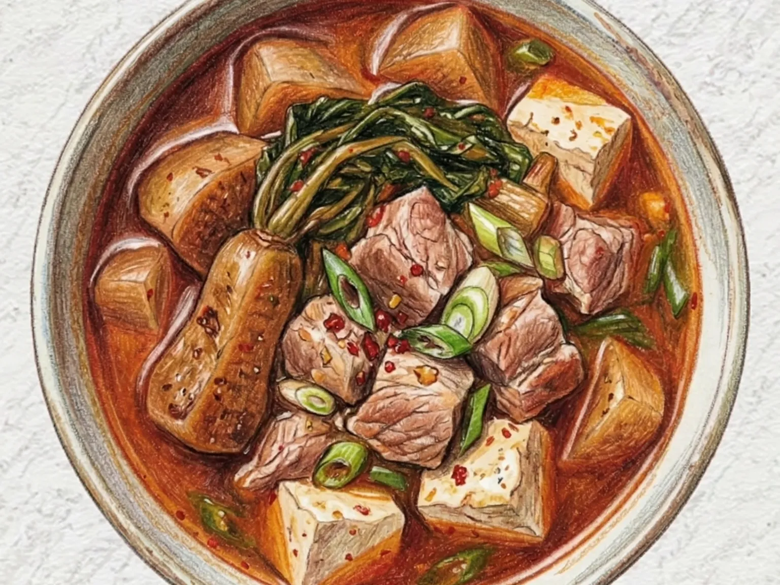 チョンガクキムチチゲ（小大根キムチチゲ）