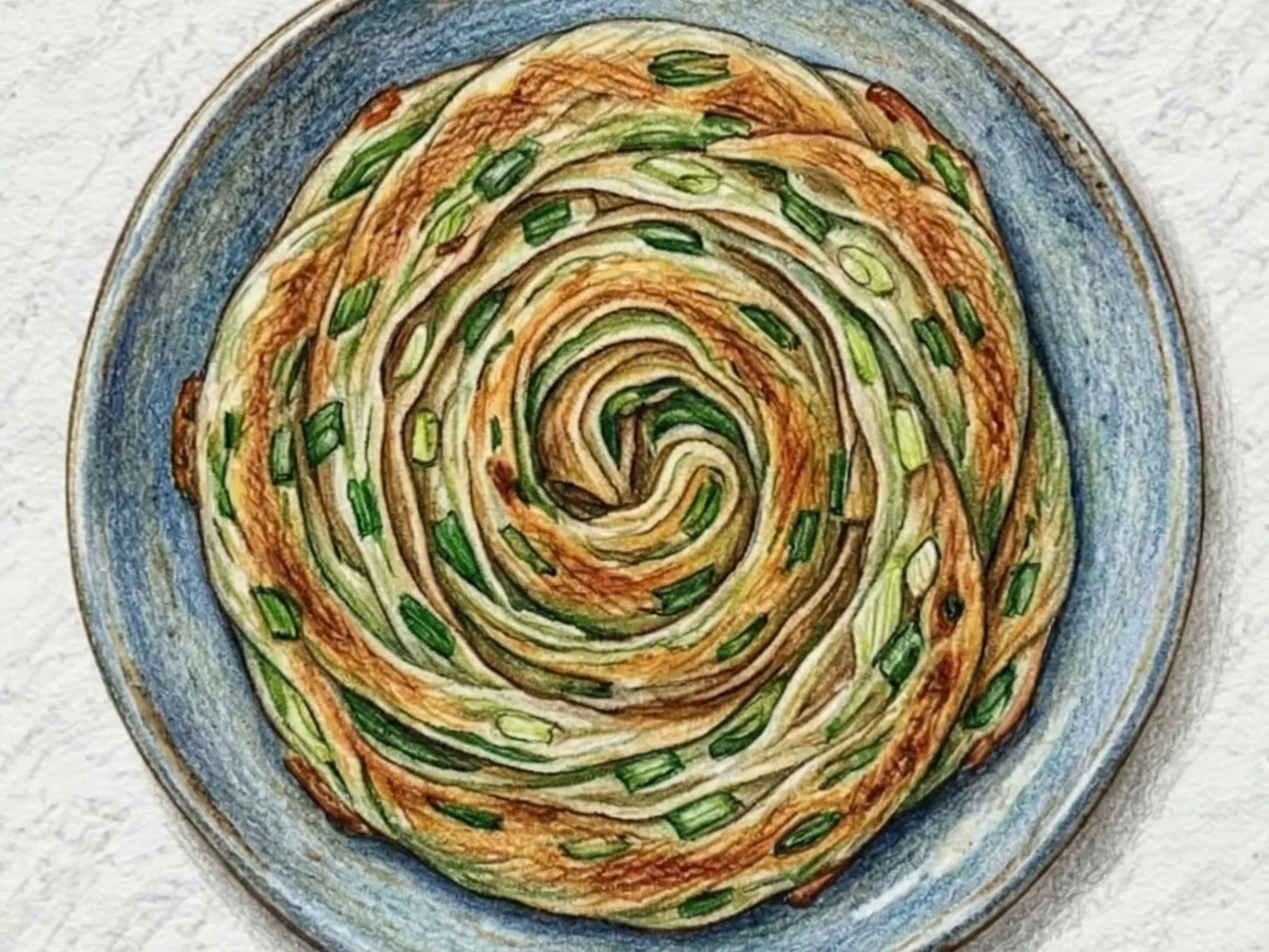 Cong You Bing (Panqueca de cebolinha folhada)