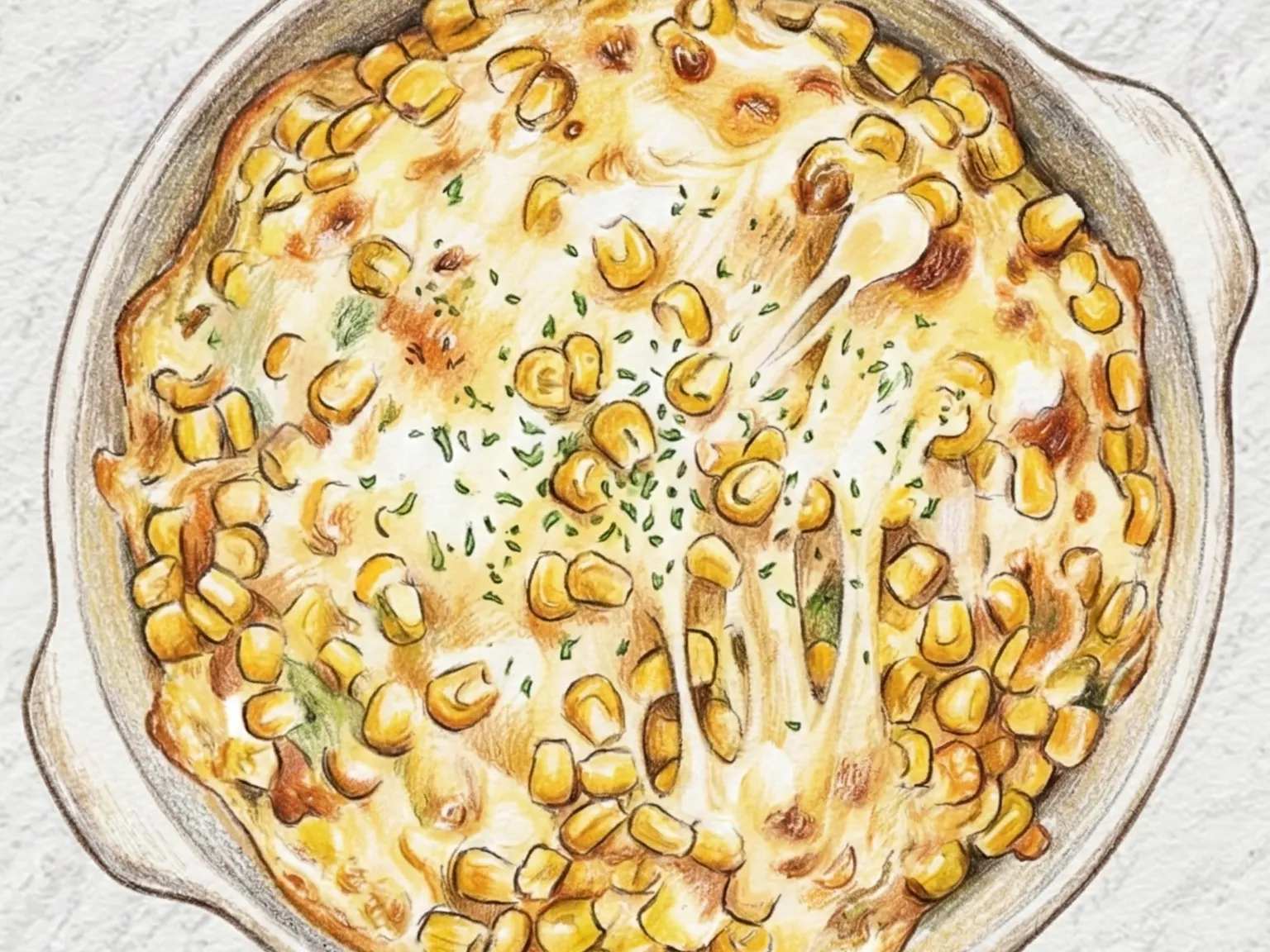 Corn Cheese (Sartén coreana de maíz con queso)