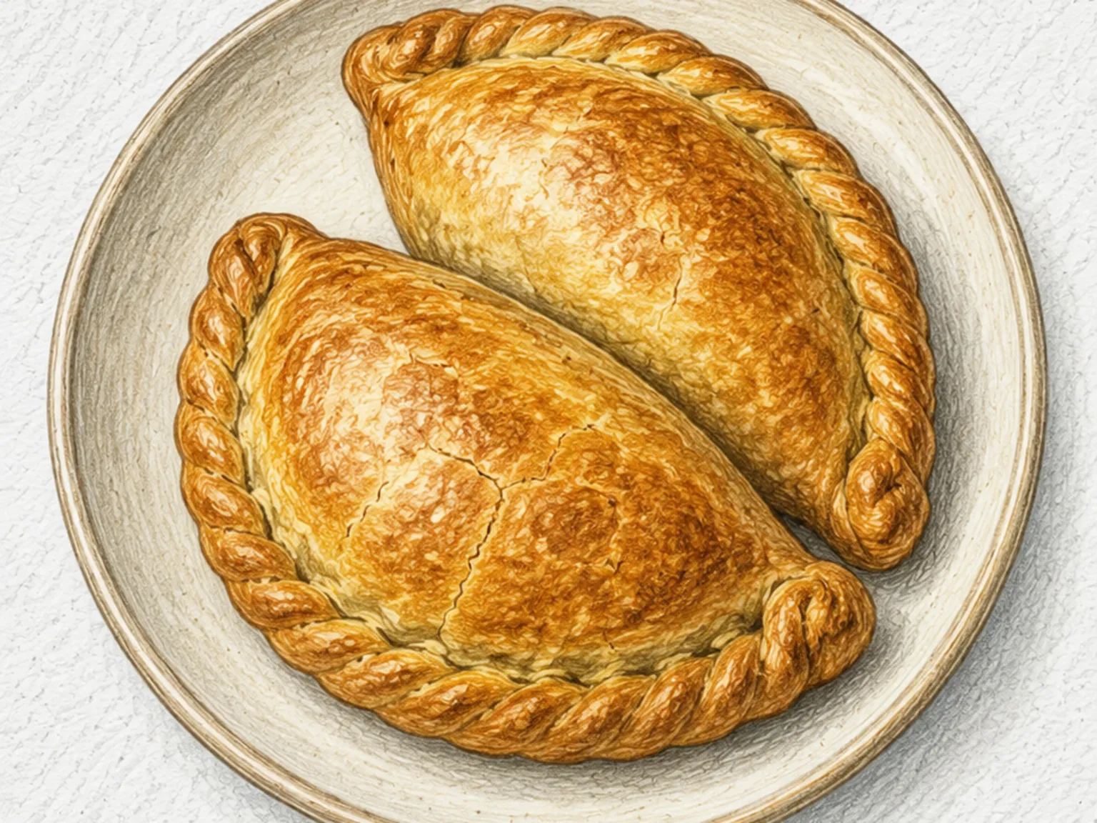 Cornish Pasty (Pastel Britânico de Carne e Legumes)