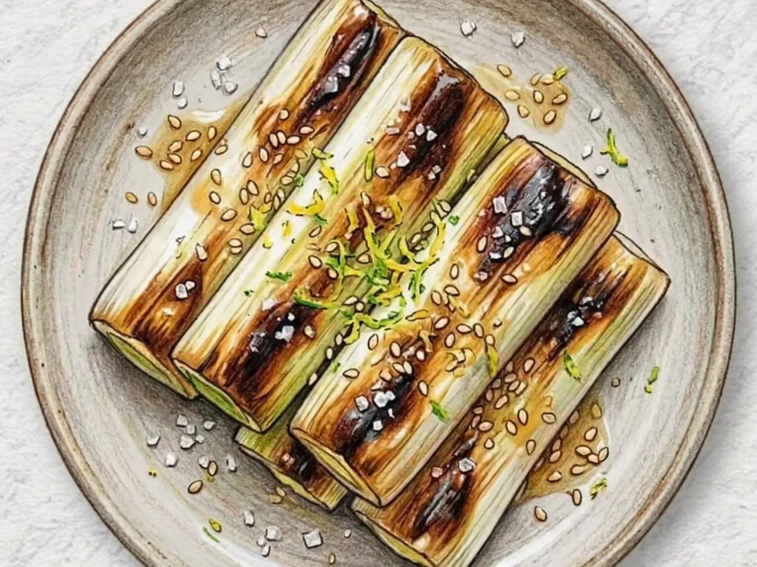 Korean Salt-Grilled Green Onion