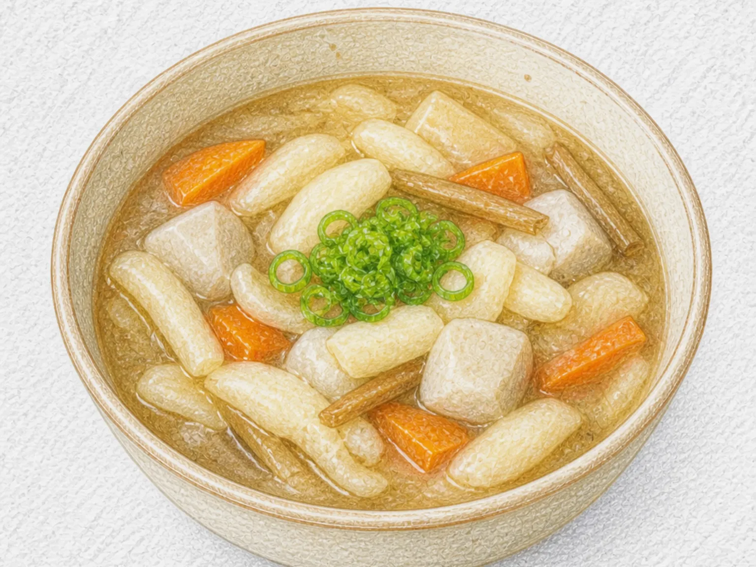 다고지루 (손으로 늘인 밀수제비국)