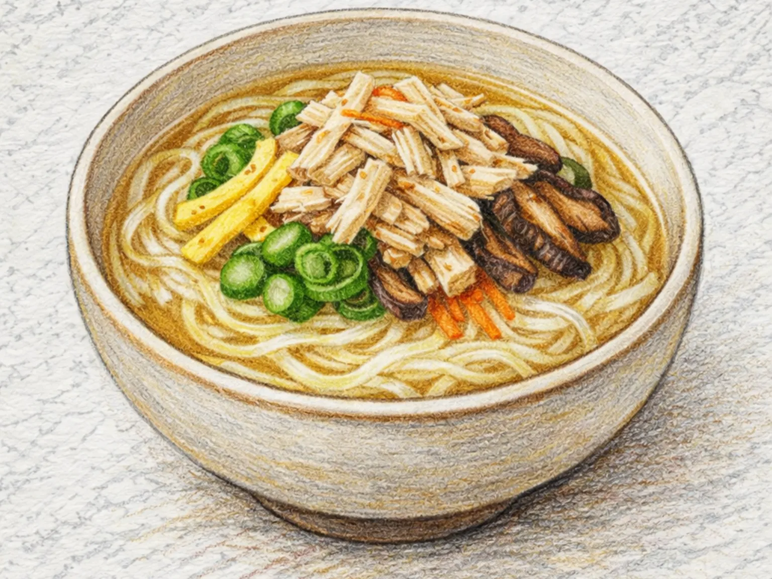 鶏肉チャンチグクス（鶏のせ韓国お祝い麺）