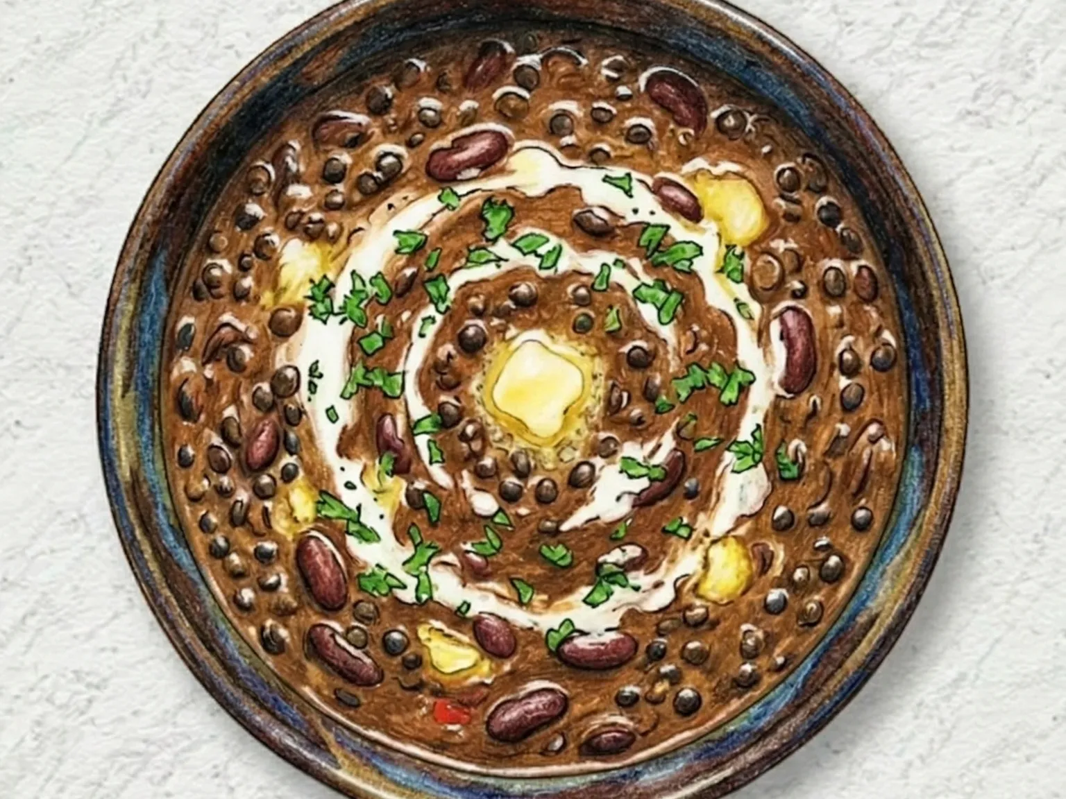 Dal Makhani (Lentejas cremosas a la mantequilla)