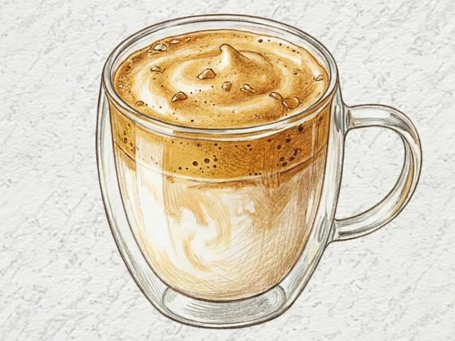 Leche dalgona coreana (Leche con caramelo inflado)