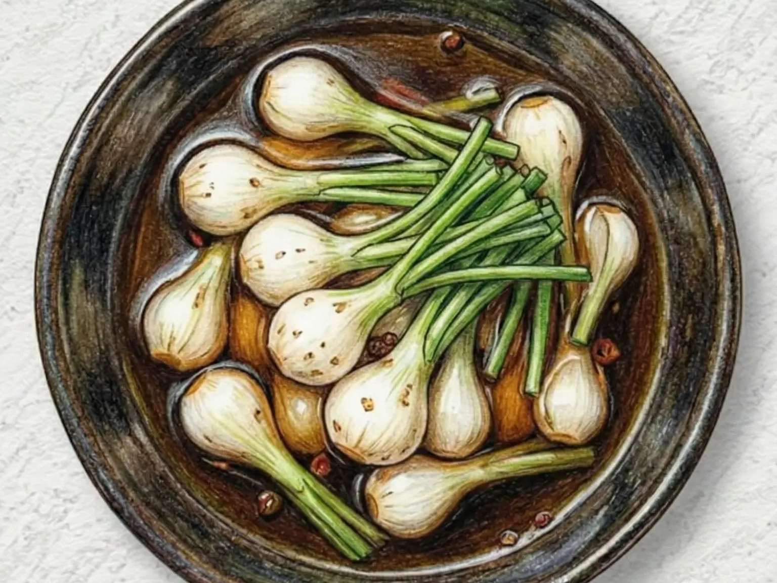 タルレチャンアチ(野生チャイブの醤油漬け)