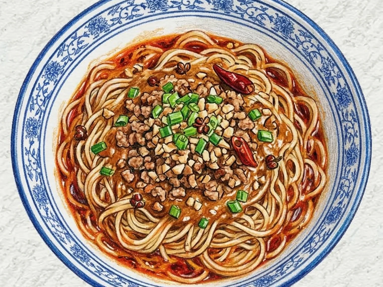 Dan Dan Mian (Macarrão picante de Sichuan)