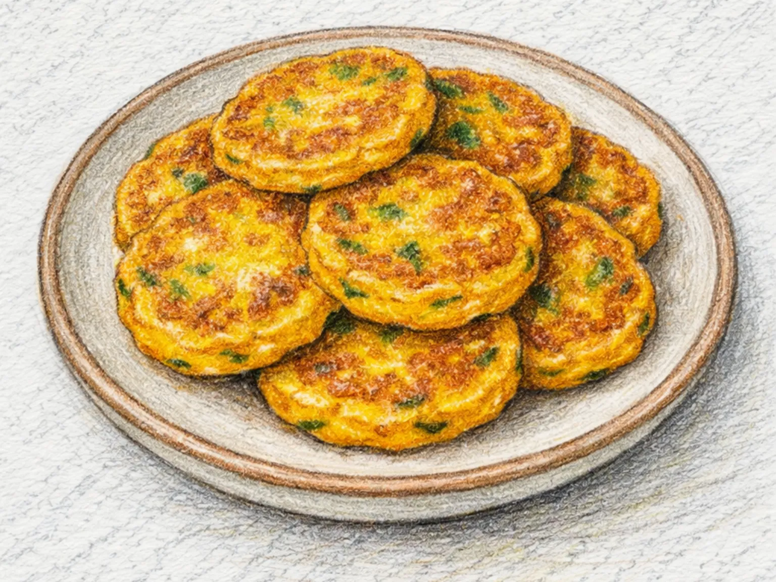 カボチャチヂミ（もちもちかぼちゃの韓国風スイートパンケーキ）