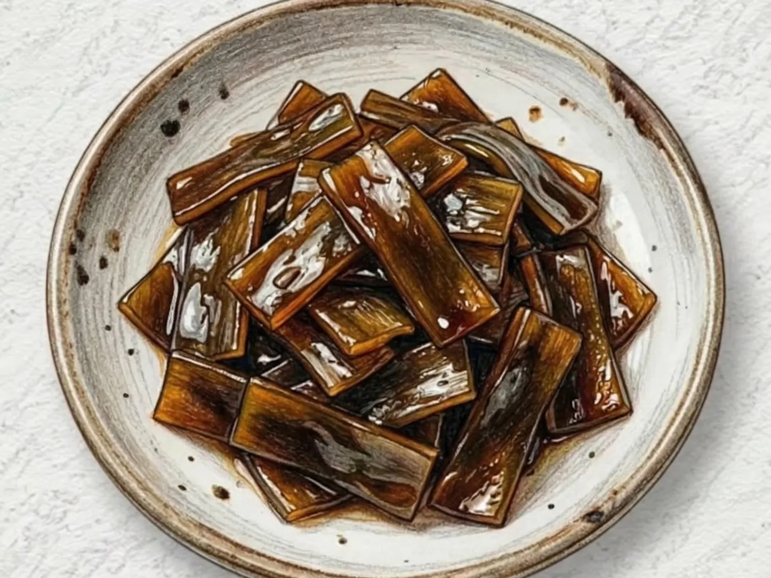 昆布の佃煮風煮物(醤油水飴で煮詰めた昆布)