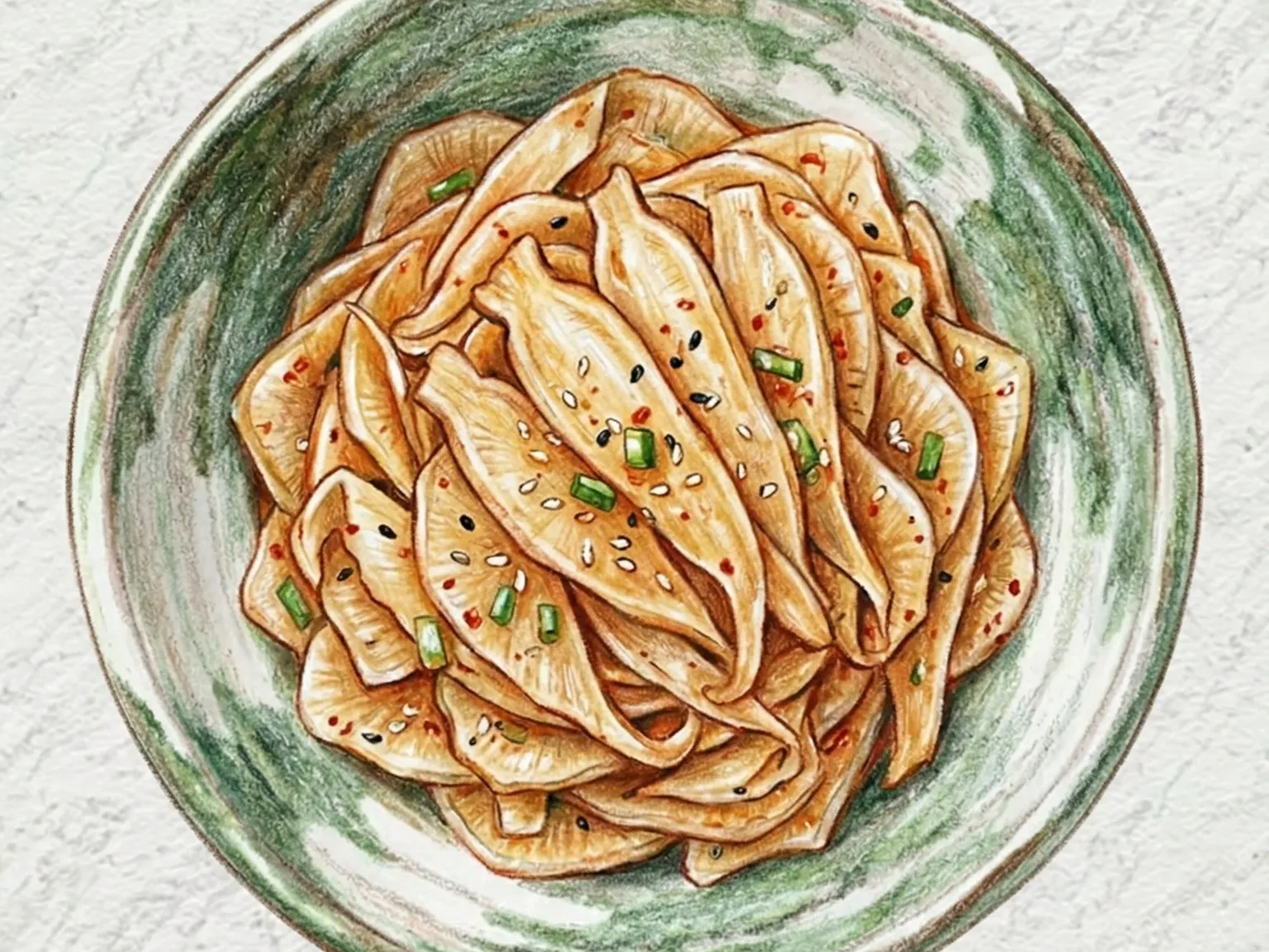 トドクチョジョリム(ツルニンジンの酢漬け)