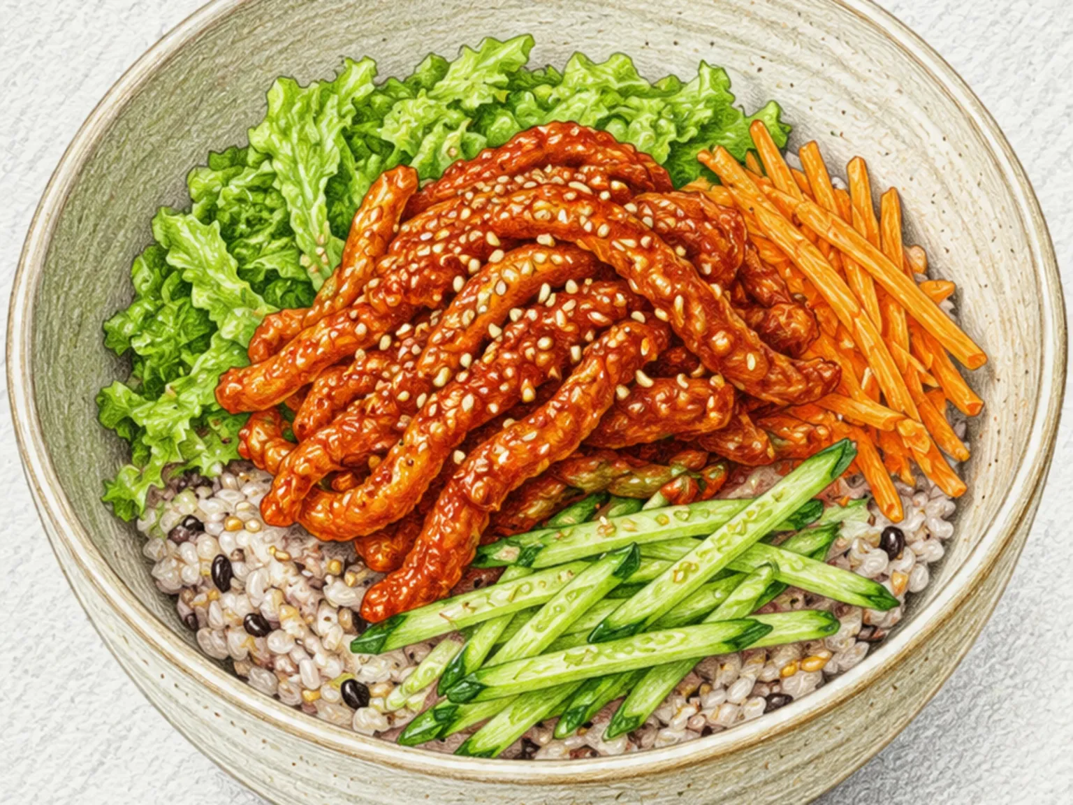 더덕고추장비빔밥