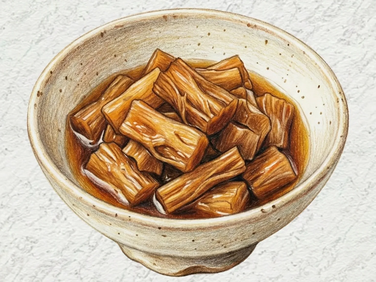 トドクチャンアチ(ツルニンジンの醤油漬け)