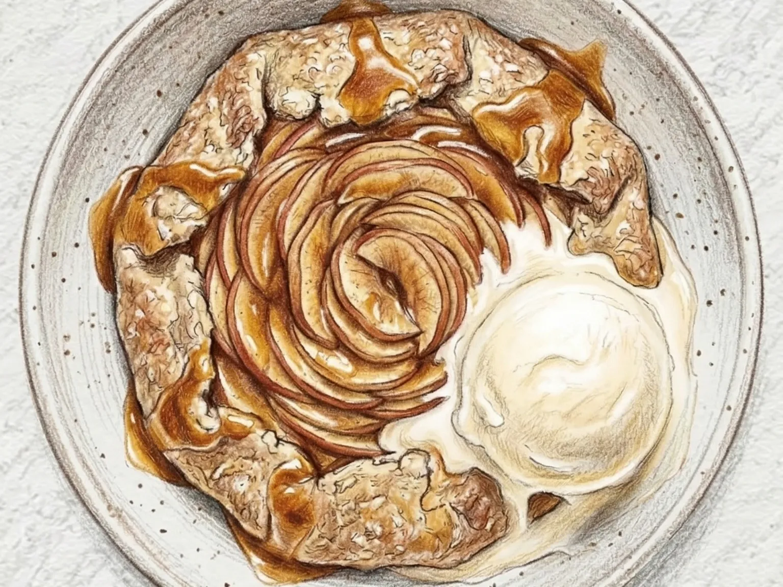 Doenjang Caramel Apple Galette