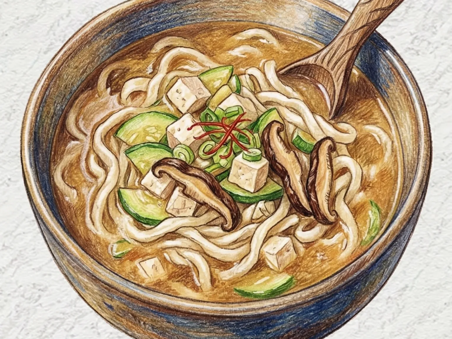 テンジャンカルグクス(韓国味噌手打ち麺スープ)