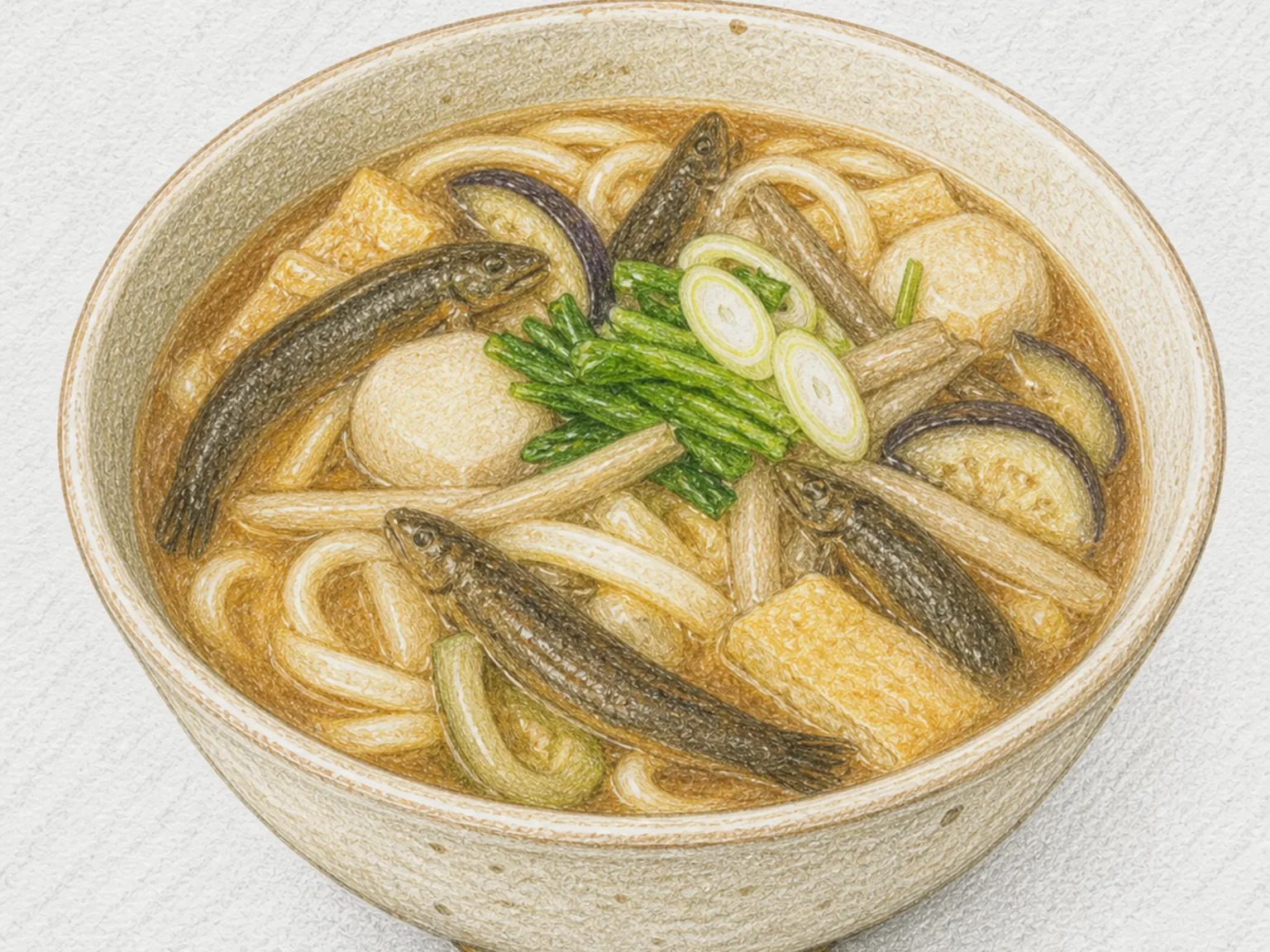 Dojo-jiru Loach and Udon Soup