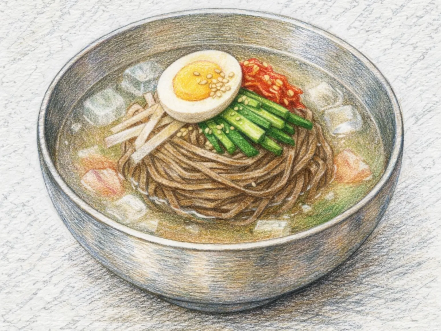 トンチミ マッククス（大根水キムチそば）