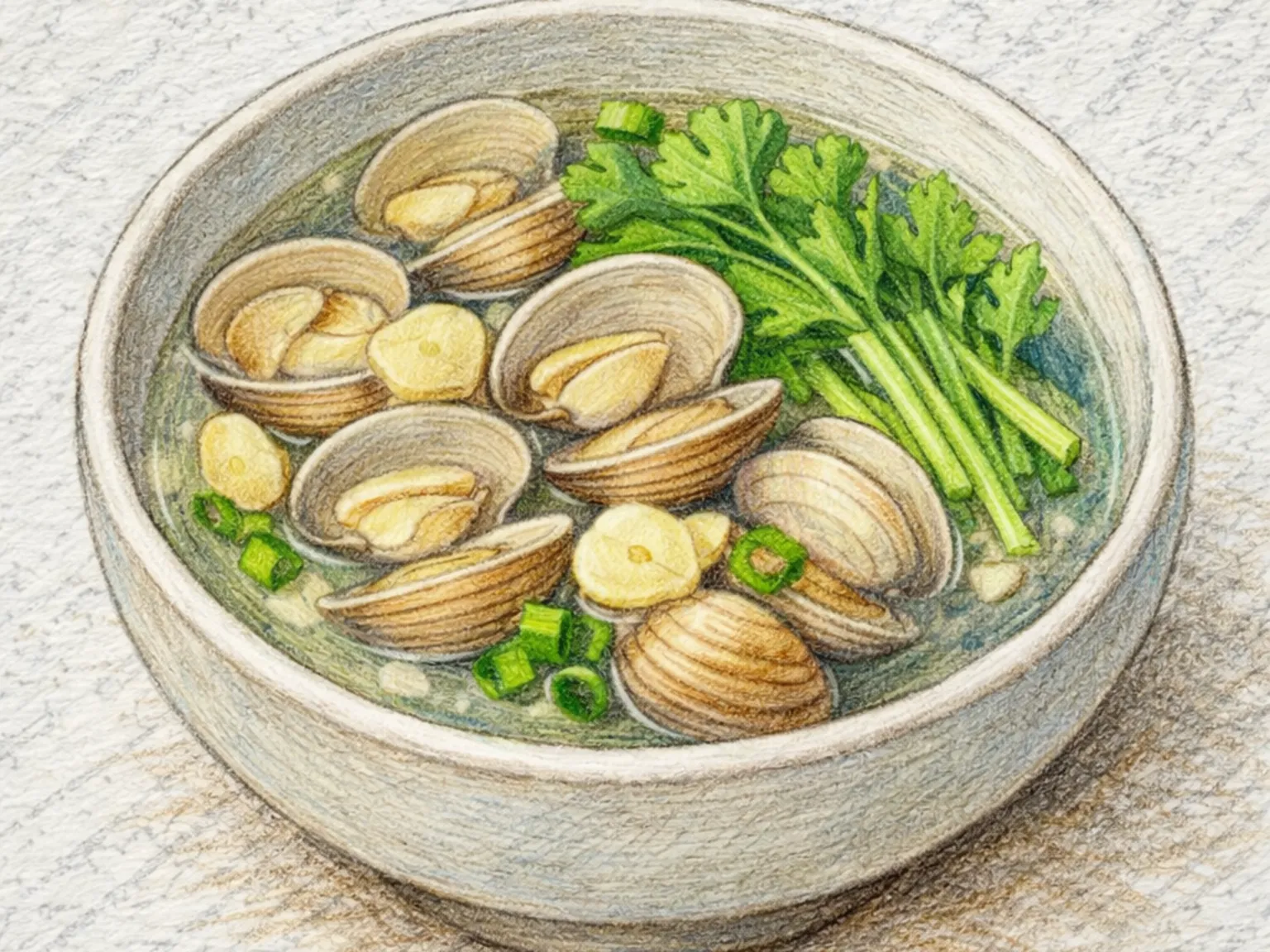 トンジュクタン(アサリと大根の澄んだスープ)