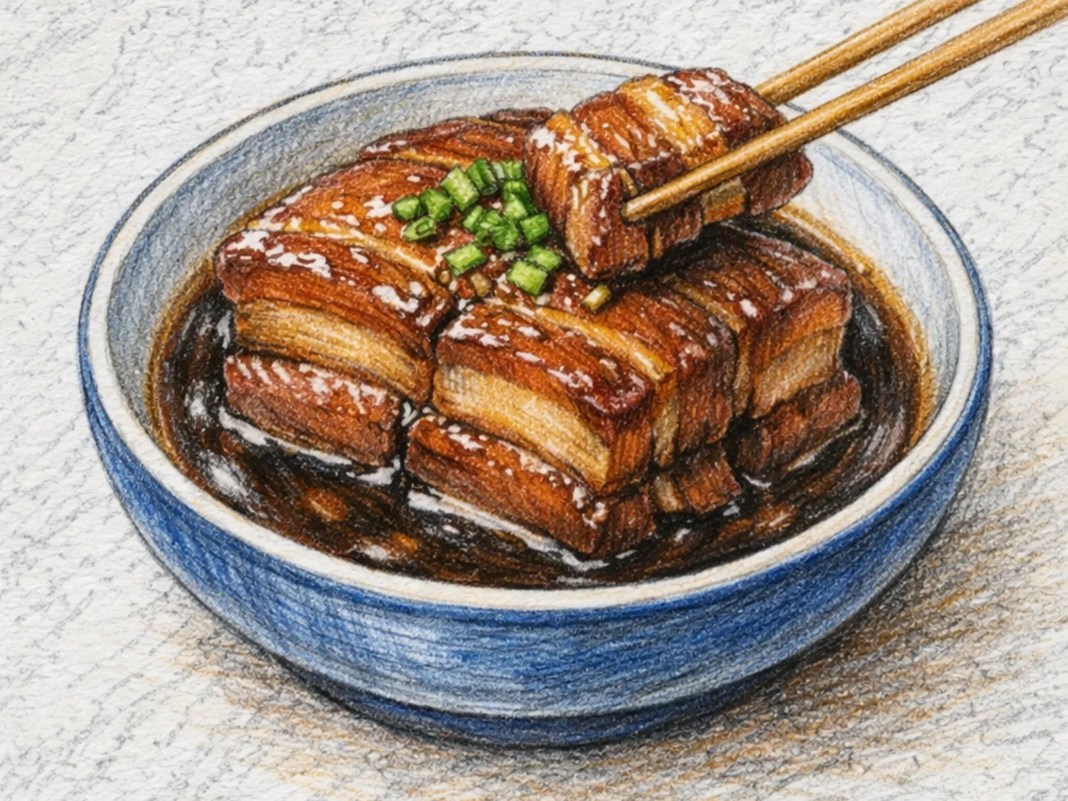 Dongpo Rou (panceta de cerdo estofada china que se derrite en la boca)
