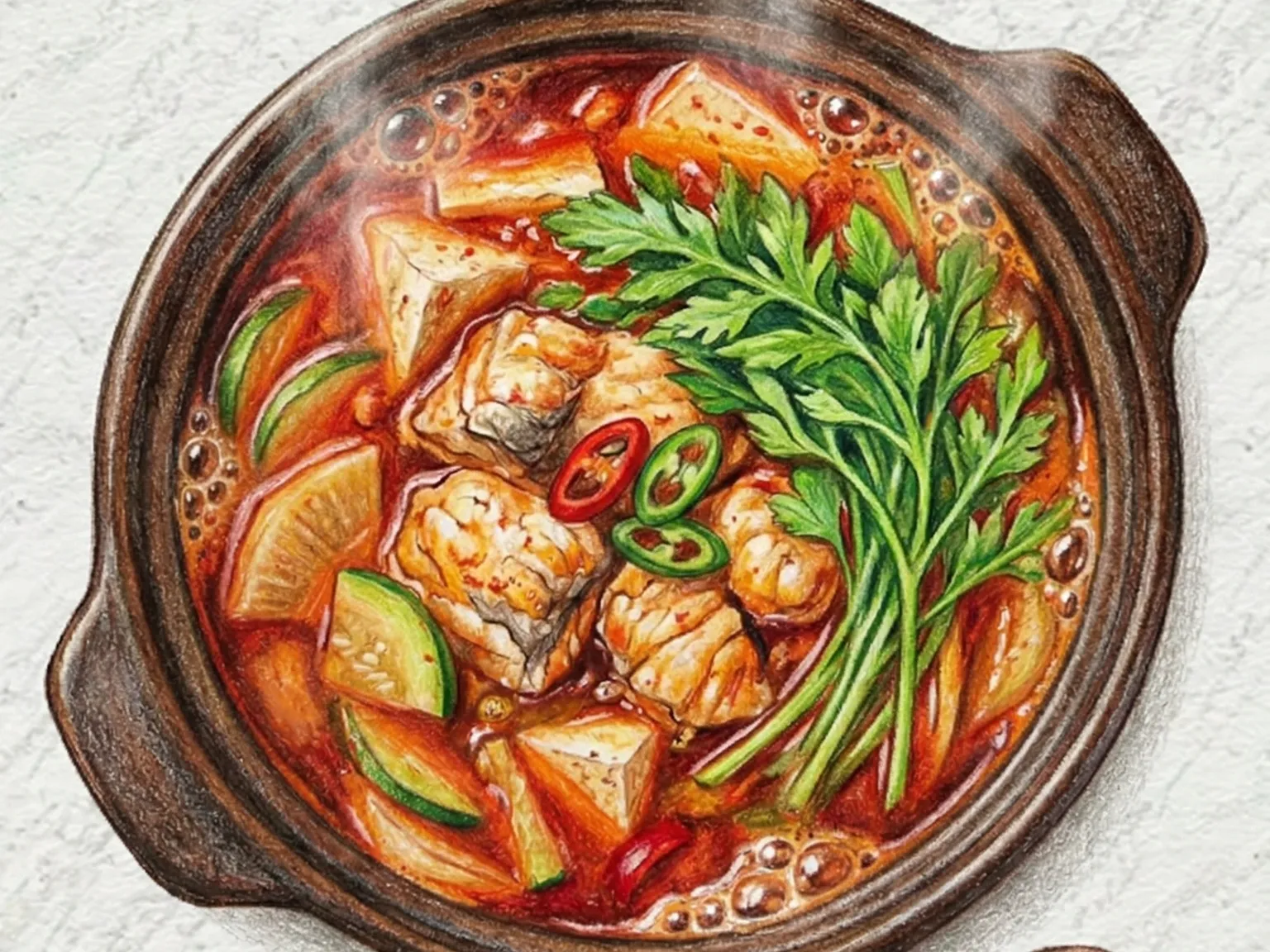 トンテチゲ(冷凍スケトウダラのチゲ)