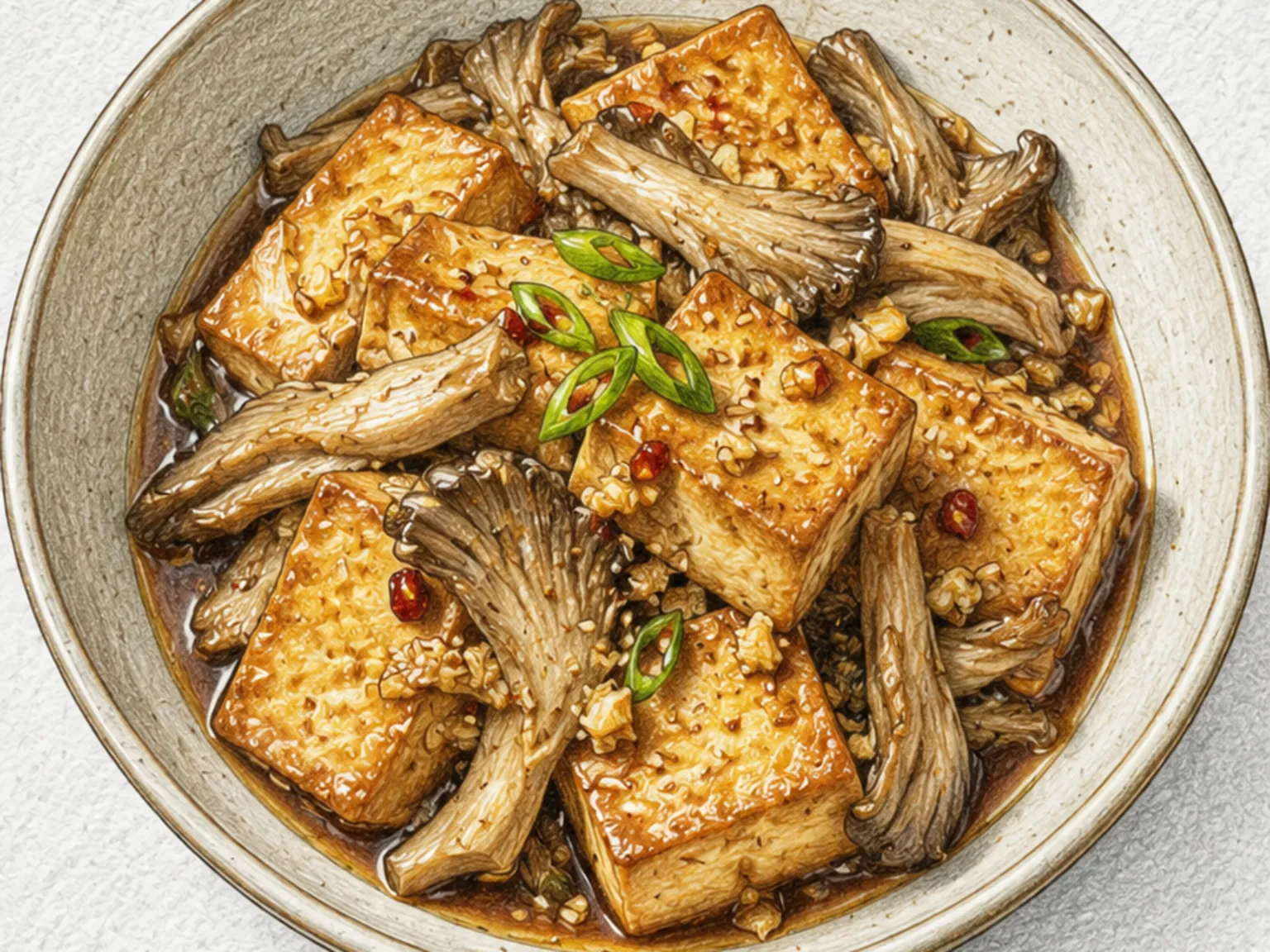 두부버섯조림