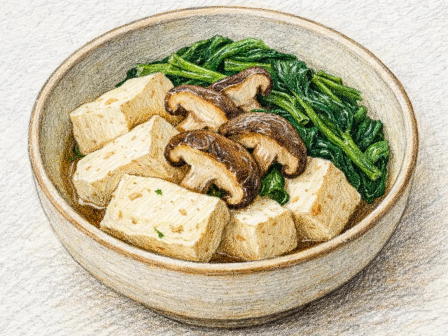 Dubu-jjim (Tofu no vapor ao estilo coreano com molho de soja)