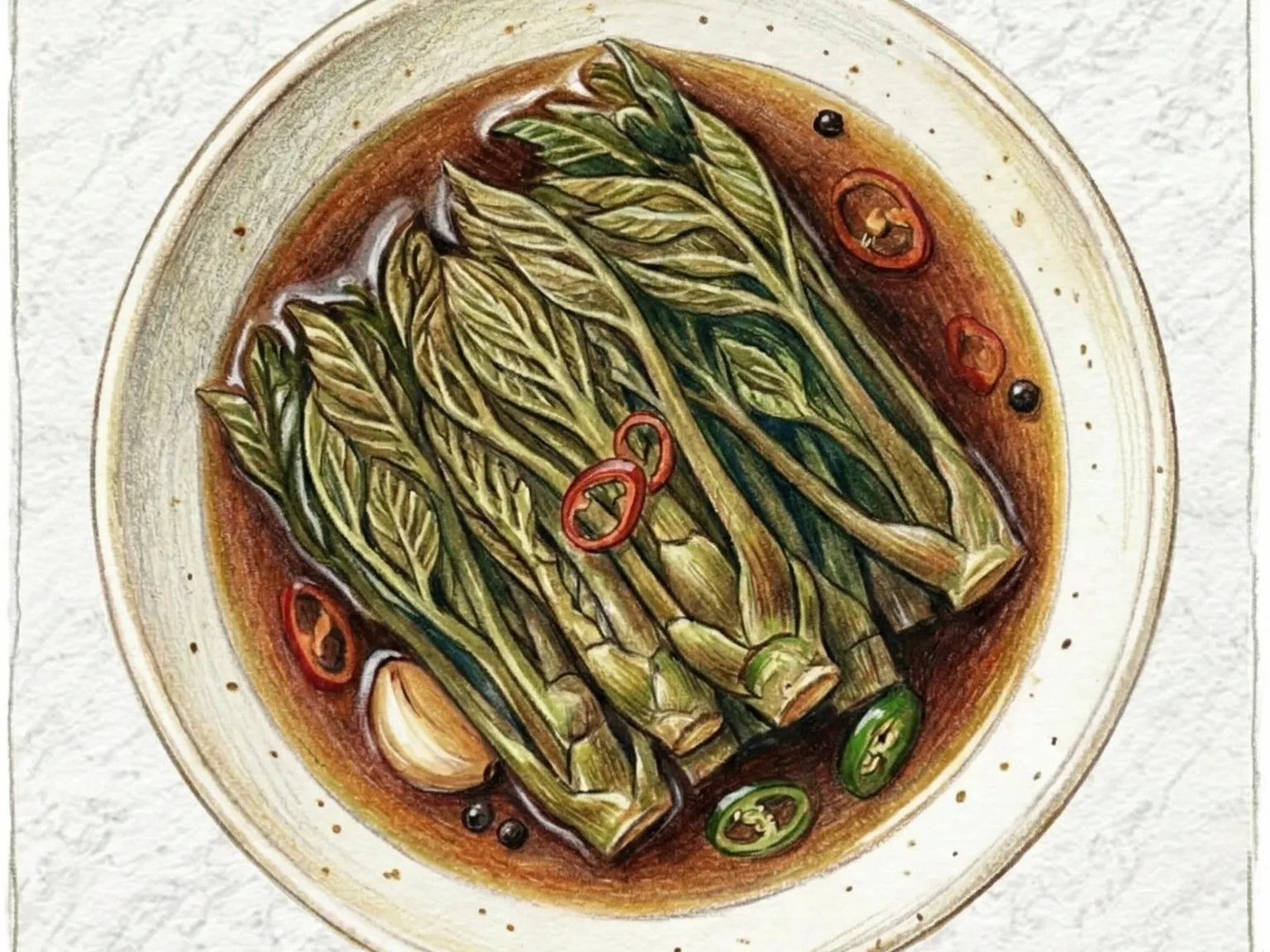 トゥルプチャンアチ(タラの芽の醤油漬け)