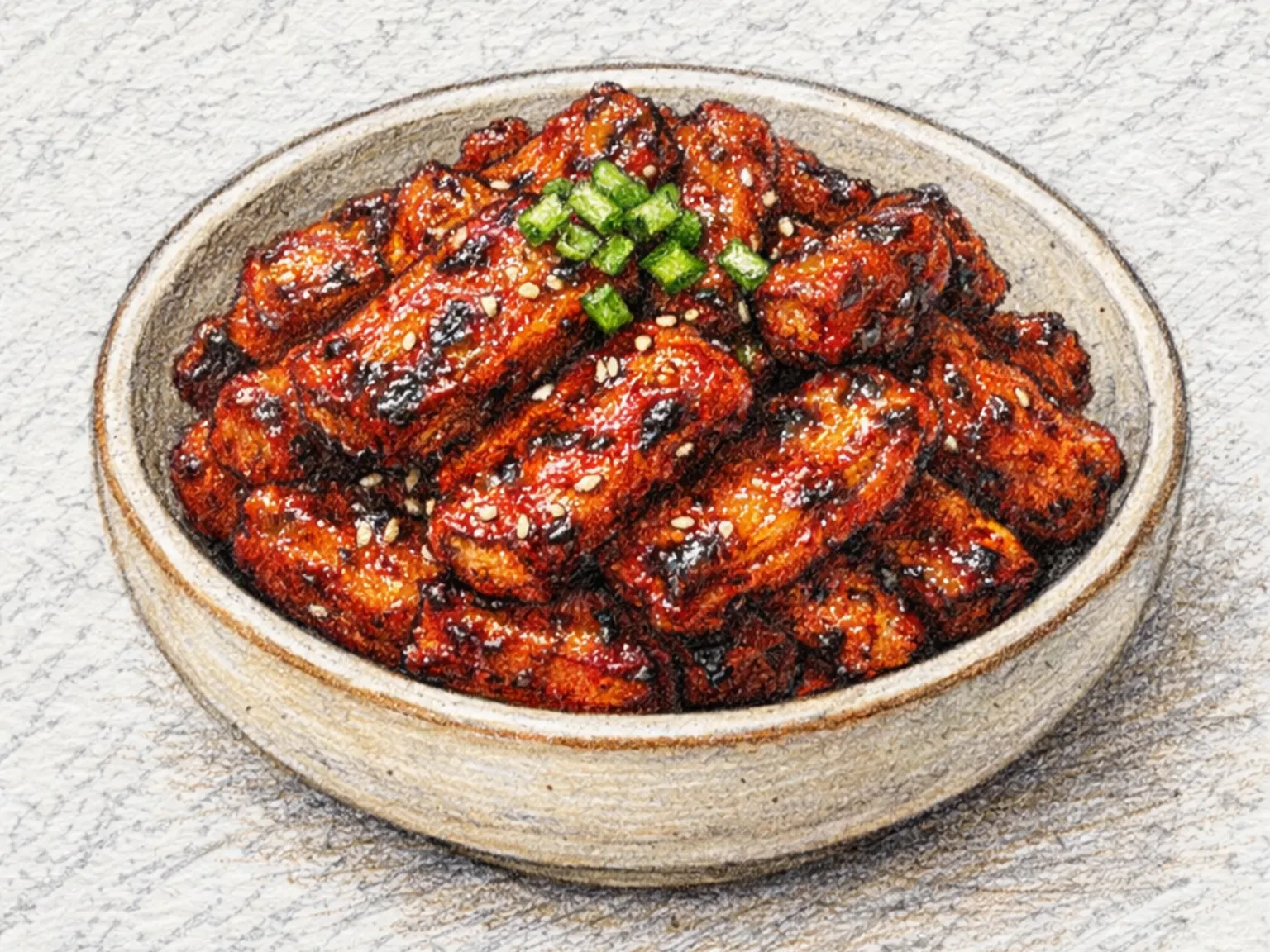 Dwaeji Galbi (costillas de cerdo coreanas marinadas con pera)