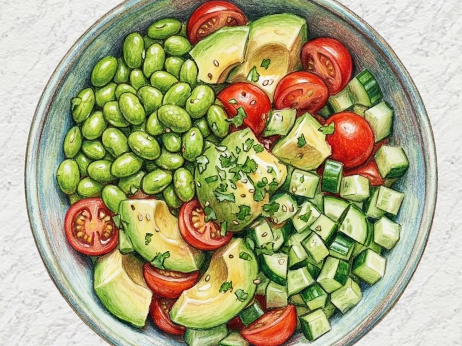 에다마메 아보카도 샐러드