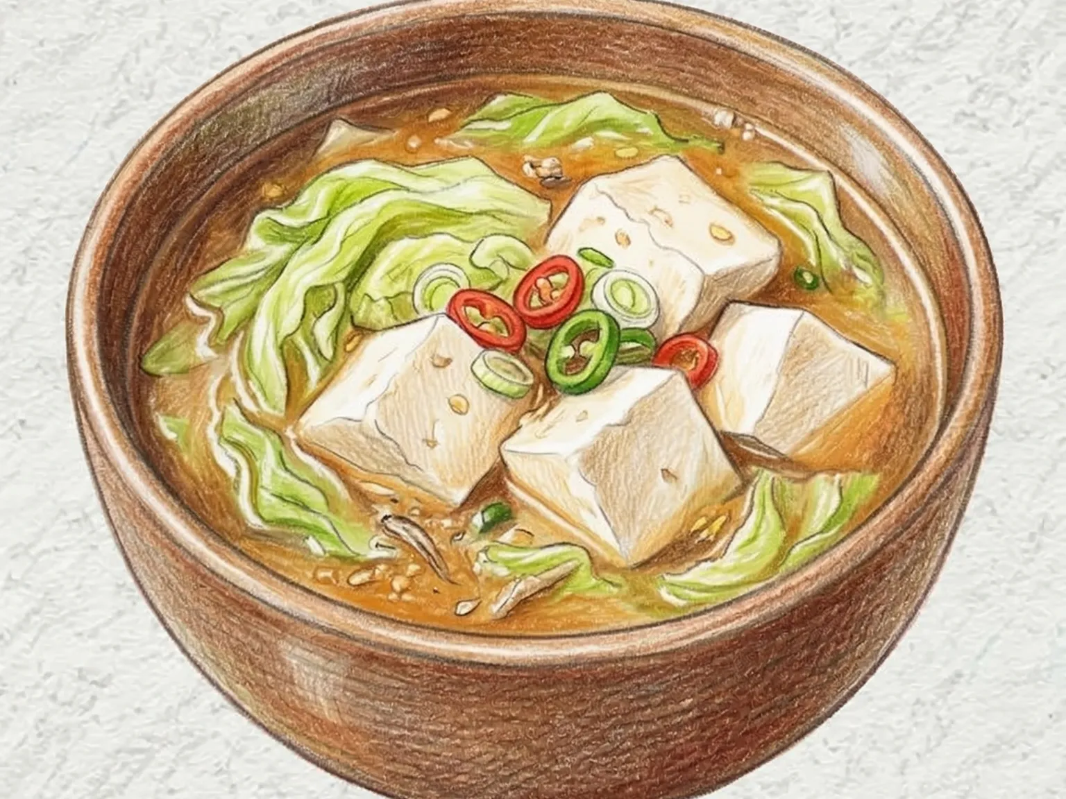 若白菜のテンジャンチゲ(柔らか若白菜と味噌の鍋)