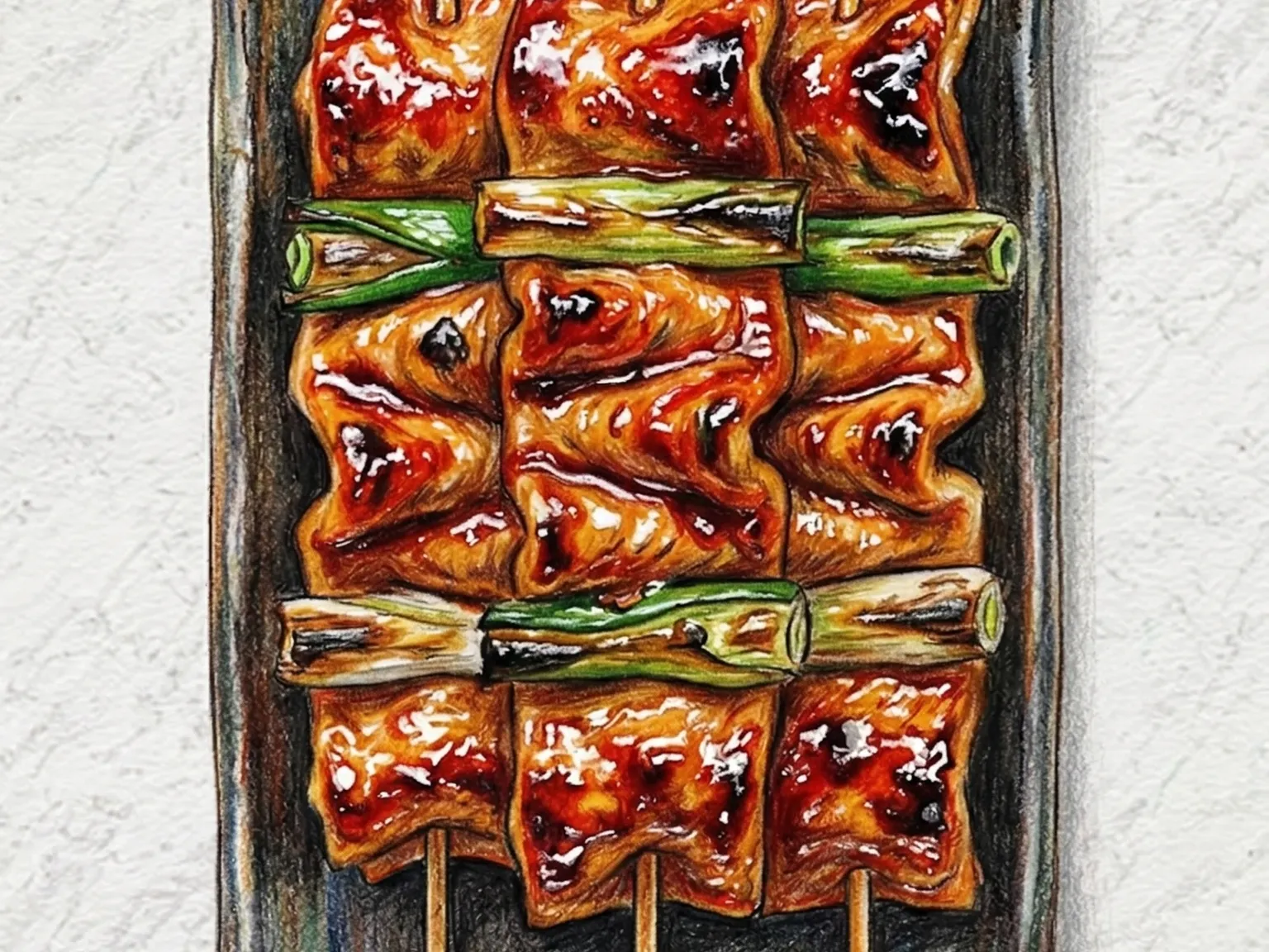 オムクコチグイ(おでん串の甘辛焼き)