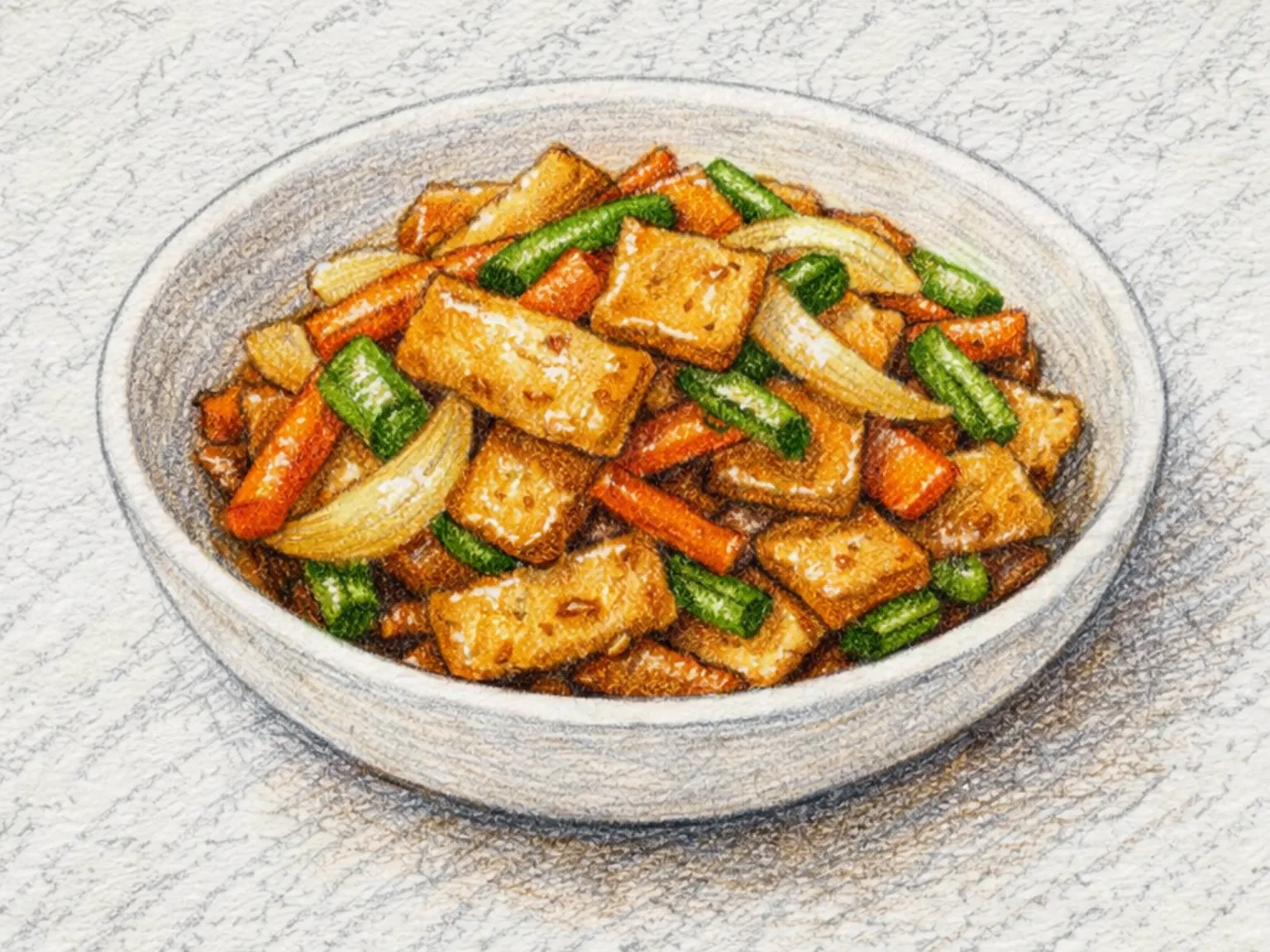 オムッヤチェポックム（さつま揚げと野菜の炒め物）