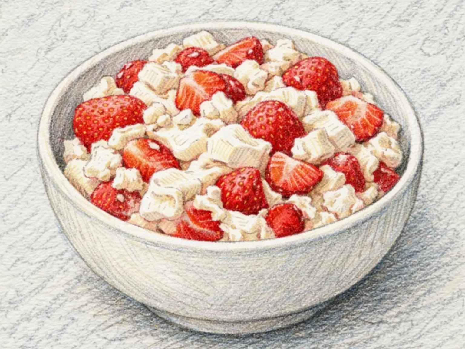 Eton Mess (Mezcla de merengue triturado, nata y fresas)