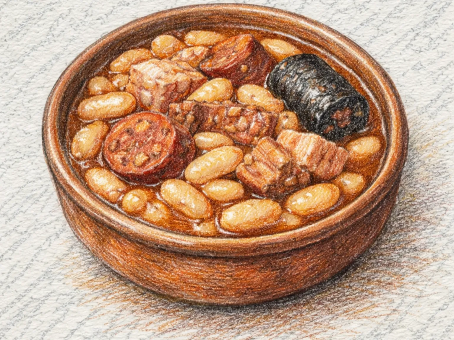 Fabada Asturiana (estofado de alubias blancas y chorizo)