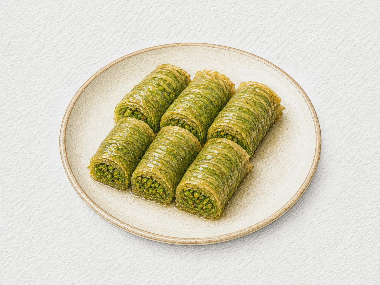 Fıstıklı Sarma (Pistachio Phyllo Rolls)