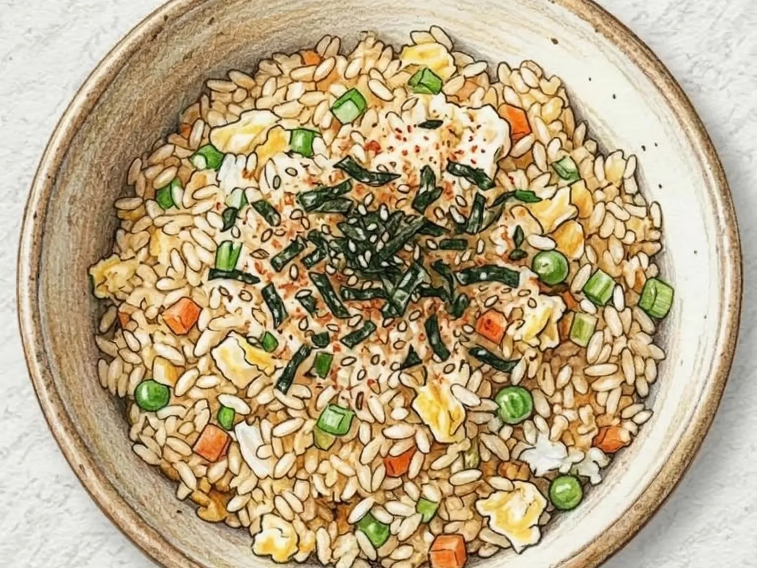 Bokkeumbap (arroz frito coreano simple de sobras)