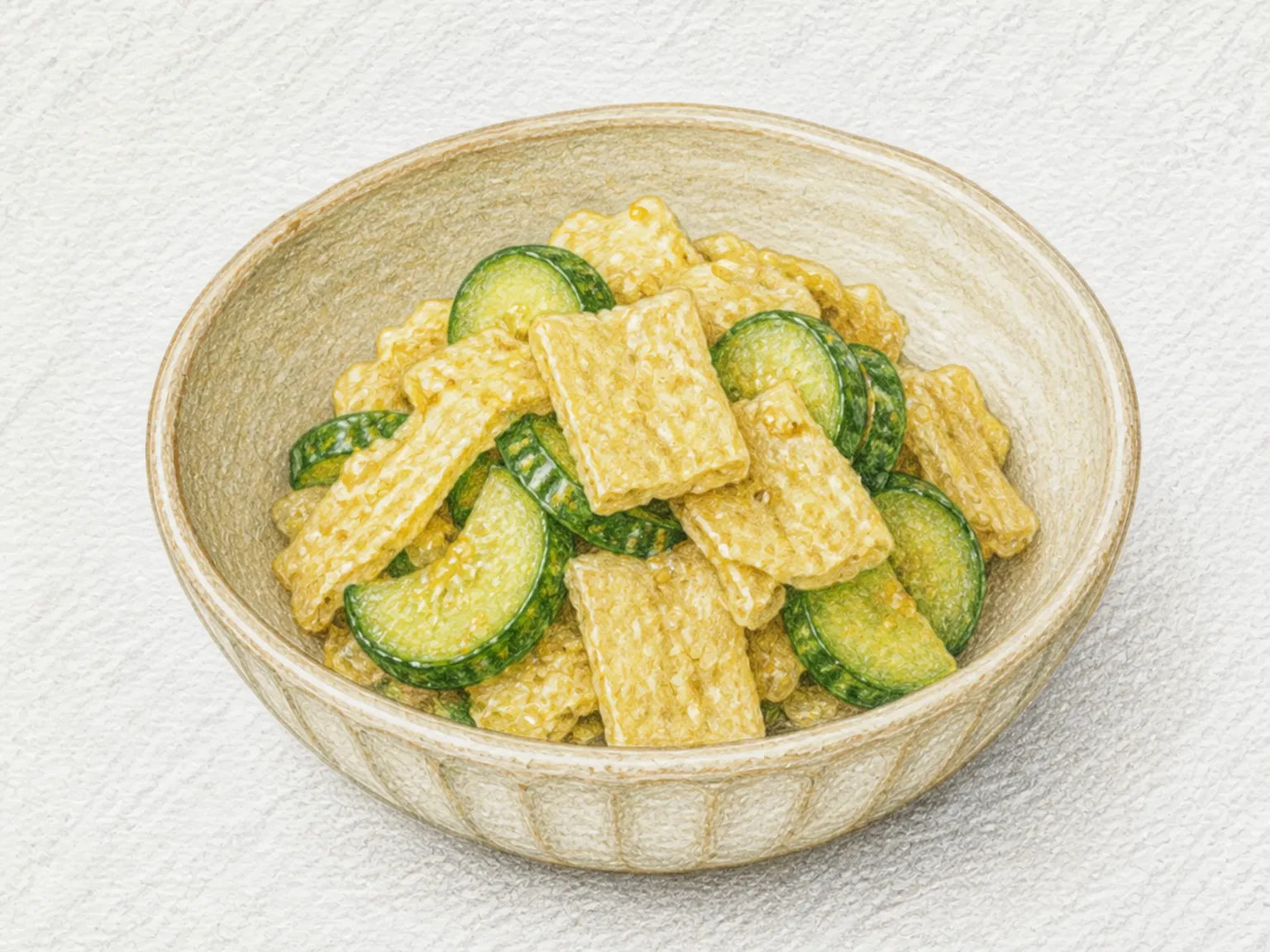 Fu no Karashi-ae (Wheat Gluten with Mustard Miso)