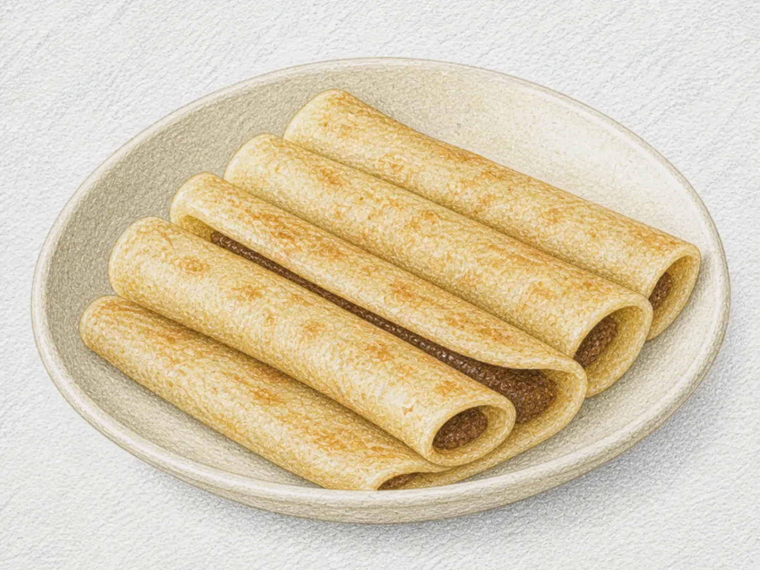 후나야키 (흑설탕 밀전병)