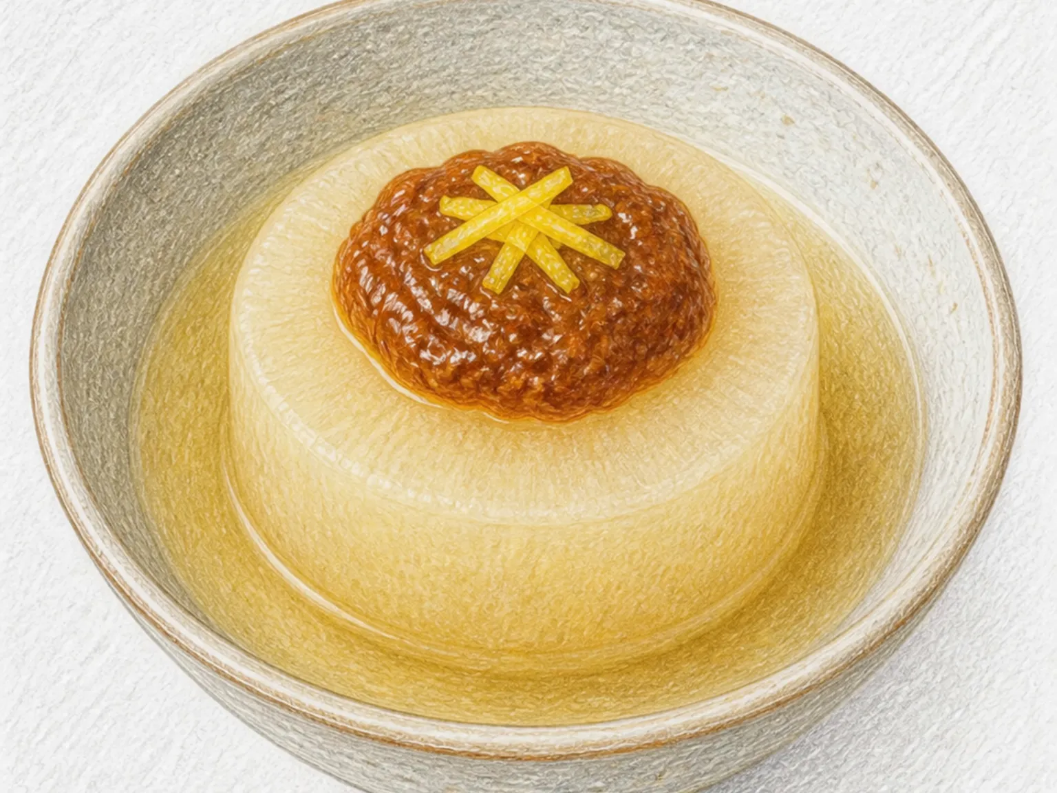 Furofuki Daikon with Dengaku Miso