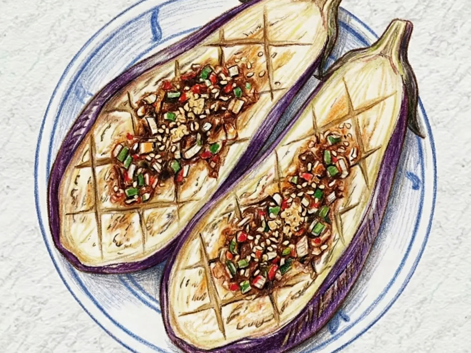 Gaji-gui (berenjena coreana a la parrilla)