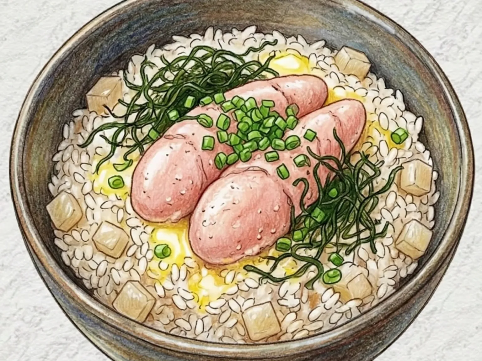 Korean Seaweed Roe Pot Rice