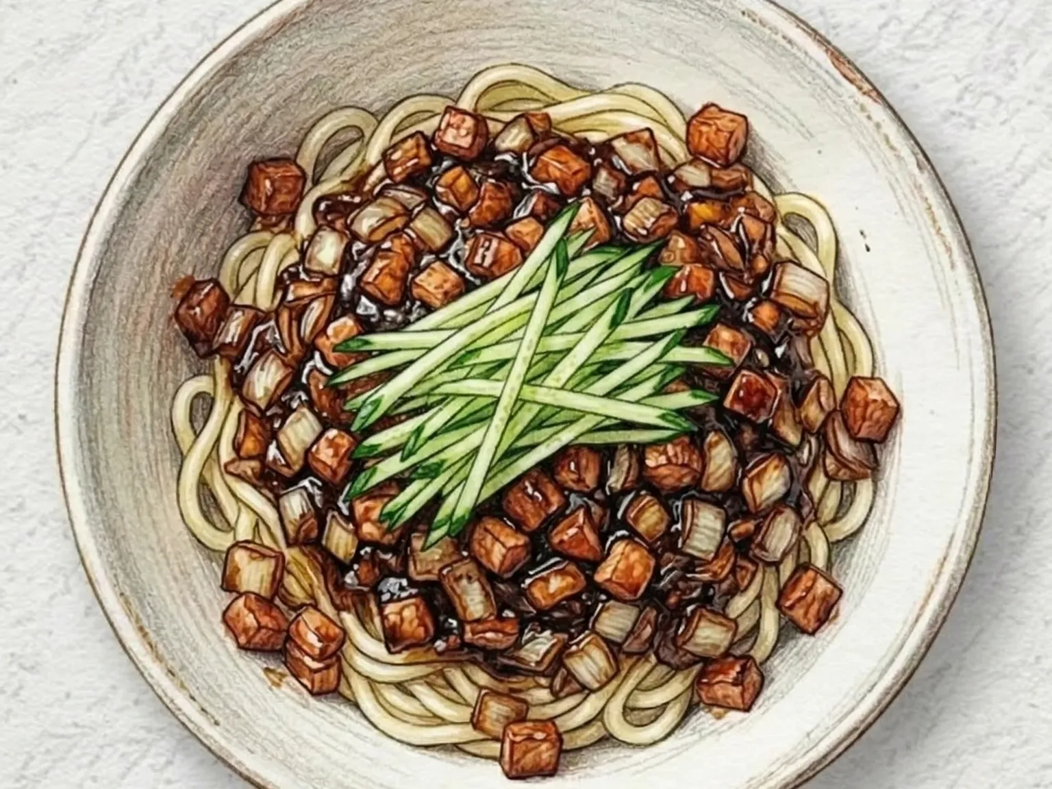 カン チャジャンミョン(汁なしジャージャー麺)