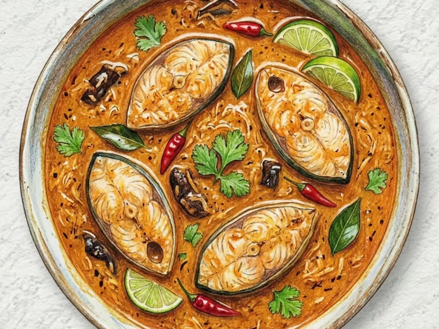Goan Fish Curry (Ensopado Ácido de Peixe com Coco)
