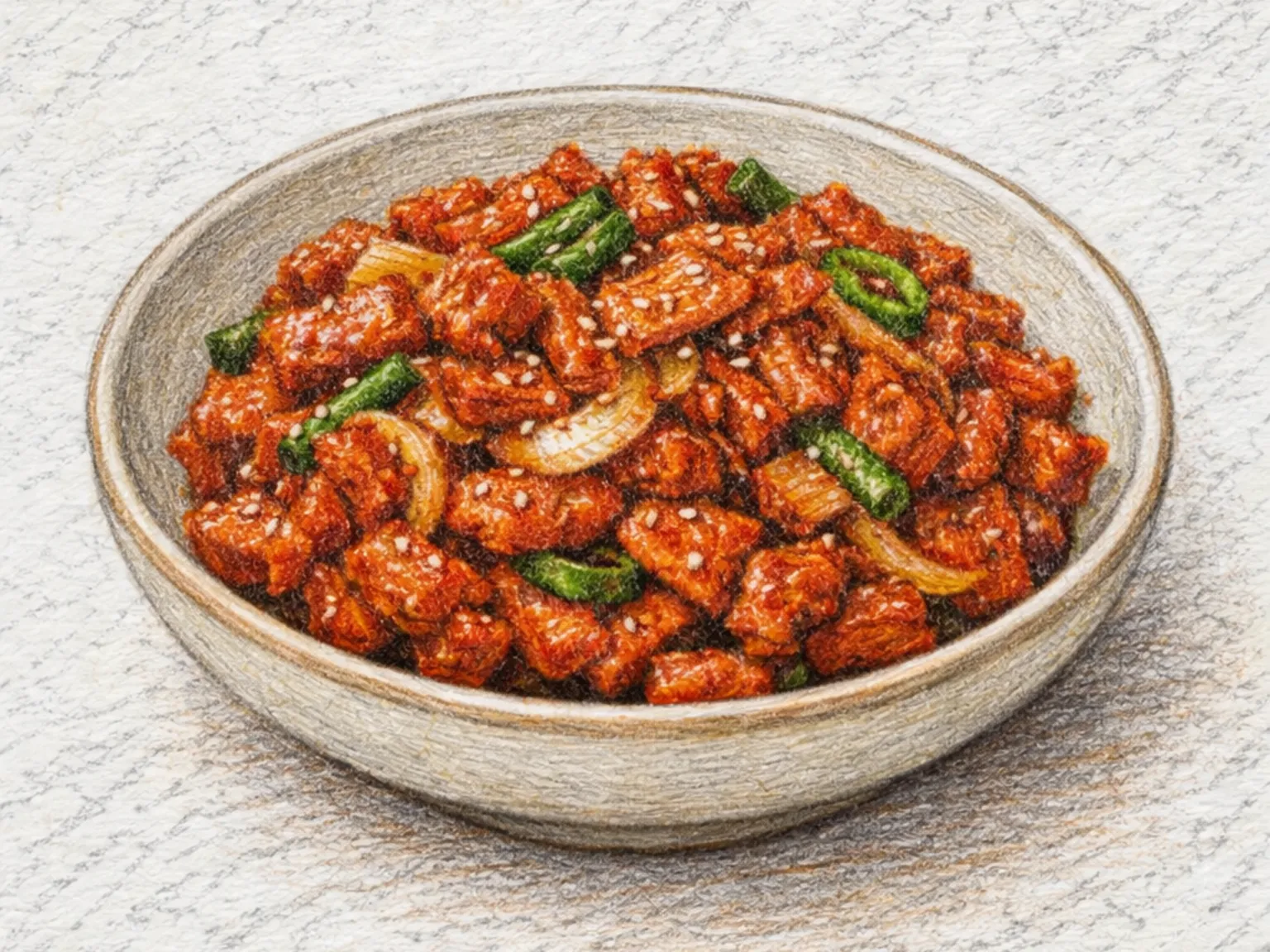 Gochujang Bulgogi (bulgogi de porco picante com gochujang)
