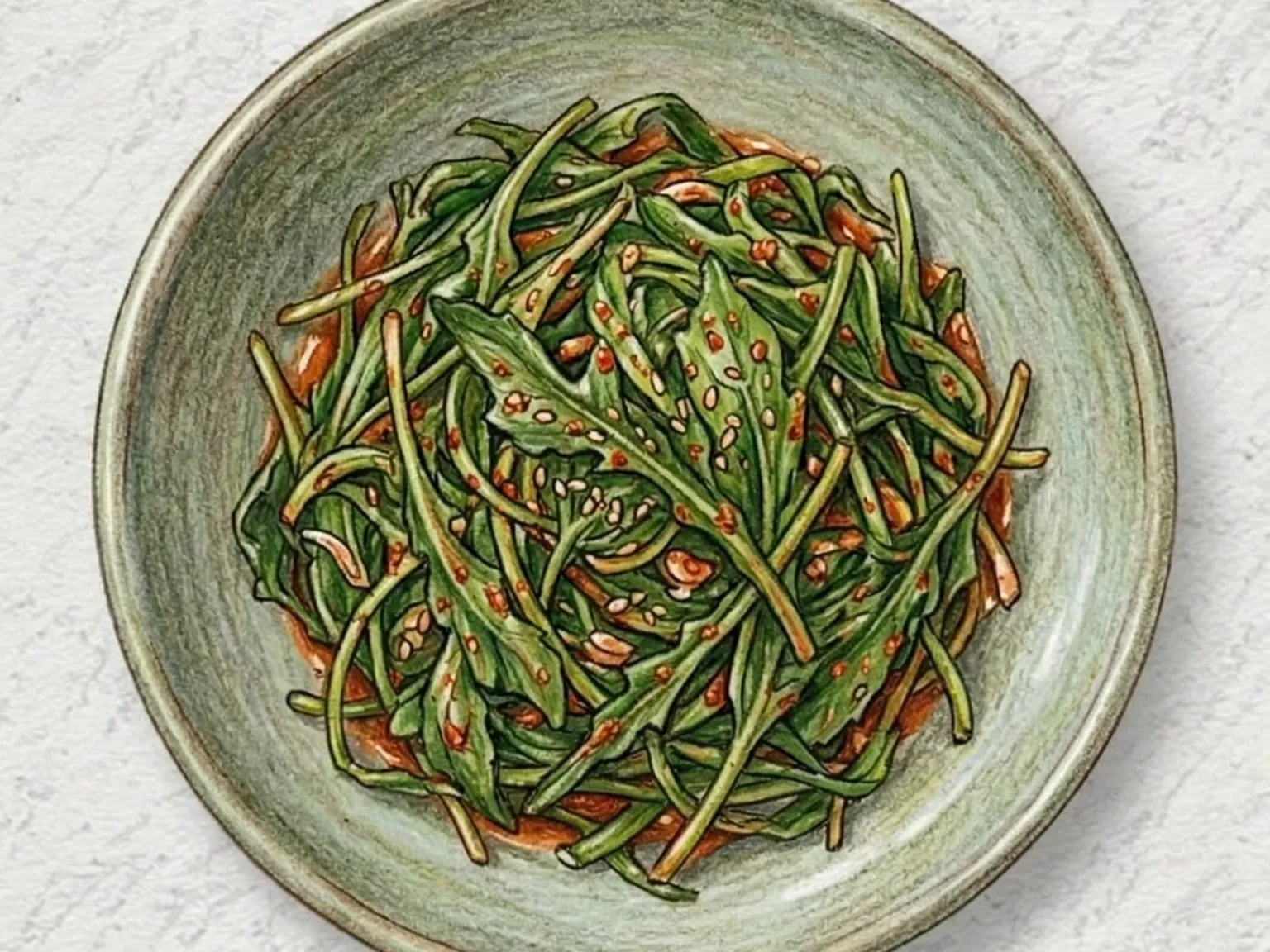 コドゥルペギ（韓国野生レタス）の和え物