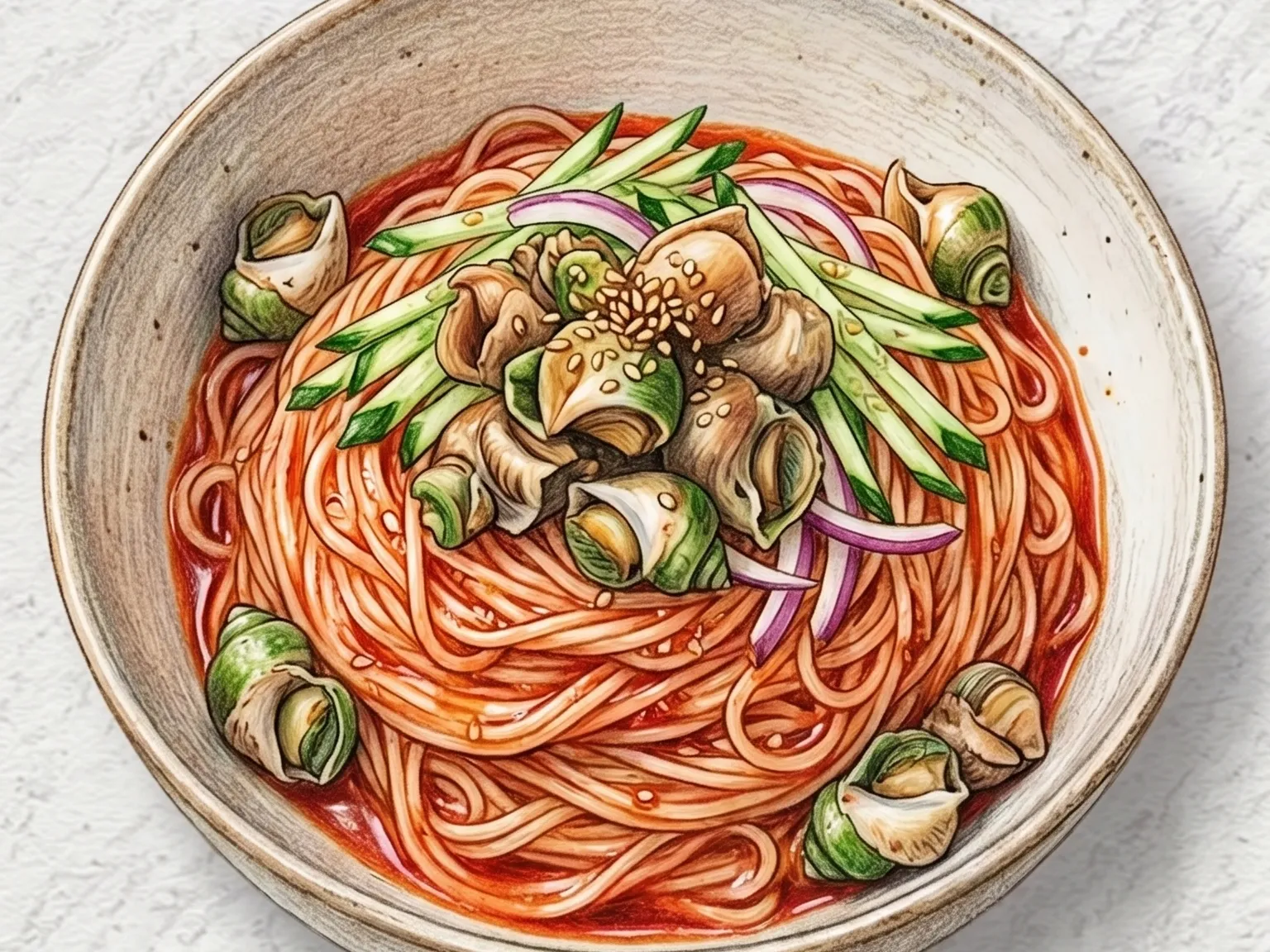 골뱅이비빔국수