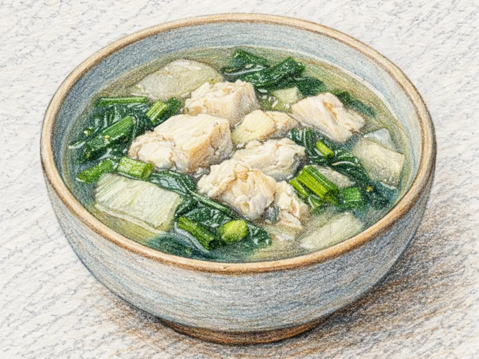 コムチクク（ゲンゲと大根の東海岸風魚スープ）