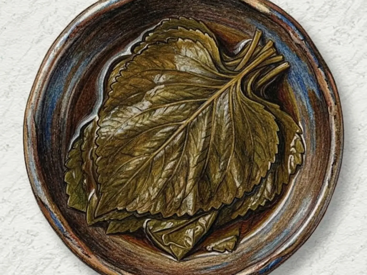 コムチィジャンアチ(ゴムチィの葉の醤油漬け)